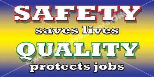 1044 Quality safety banner