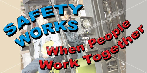 Safety works safety banner number 1011