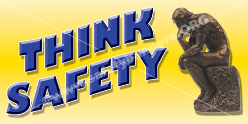 think safety, safety banner