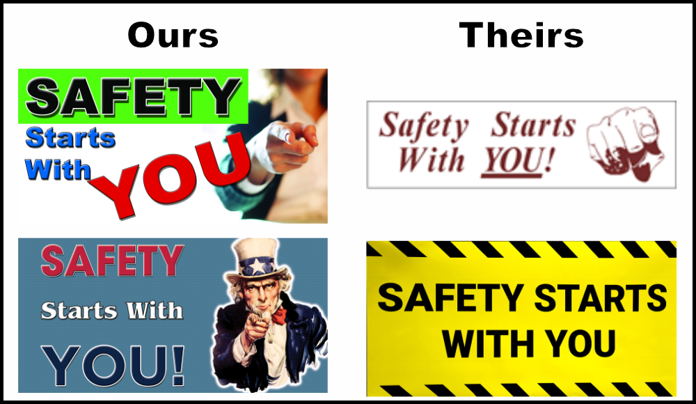 5 safety banners comparison page