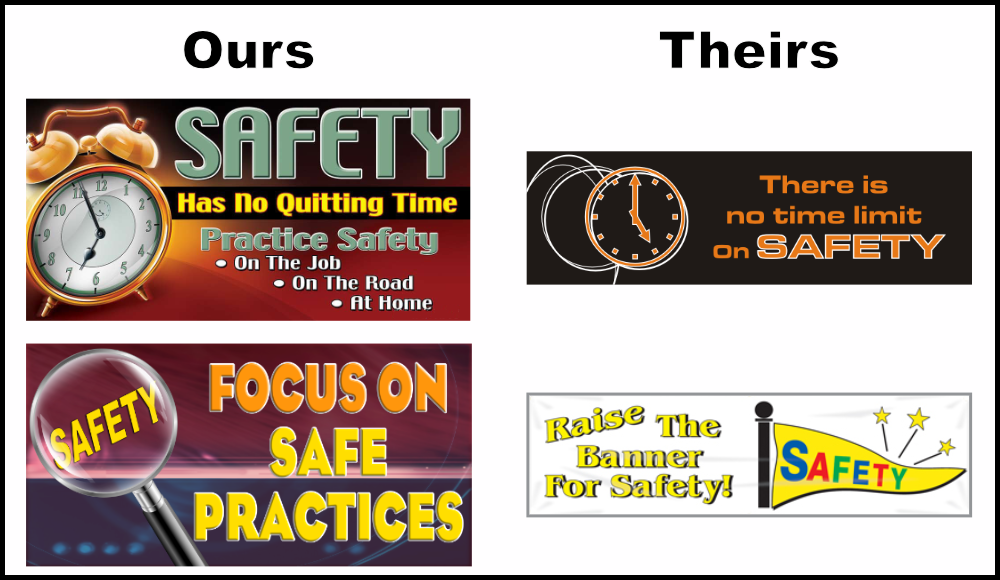 7 safety banners comparison page number 7
