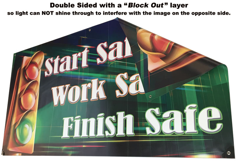 Double Sided Safety Banner picture