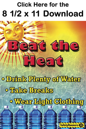 FREE... Heat Stress and Heat Stroke Awareness Safety Poster Download ...
