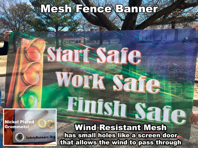 Mesh Fence Banner