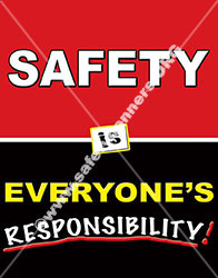 vertical safety banners for the American workplace Safety poster for American industry =1131 vL