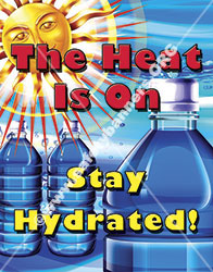 heat stress safety posters - 1200 vL