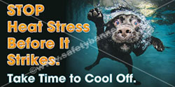 safety banners images #1271, heat stroke, heat stress, hydration 