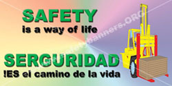 2008 Spanish forklift safety banners images