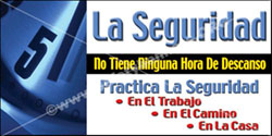 2015 Spanish Time to Work Safely safety banners images