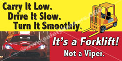 forklift safety banner 1202