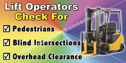 forklift safety banner 1205