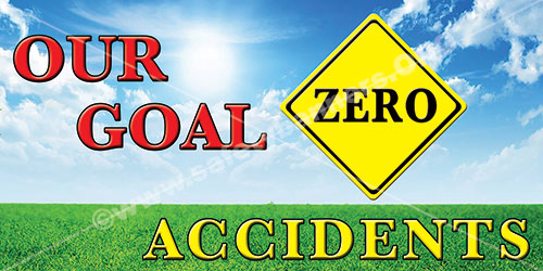 custom safety banner for facility safety goals