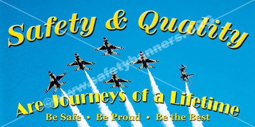 quality safety banners item 1156