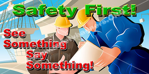 safety first banner item number 1236 safety first banner item number 1236